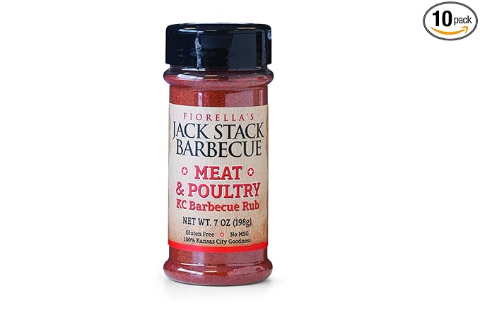 Jack Stack Barbeque Meat &amp Poultry Rub - 7oz - Pack of 10
