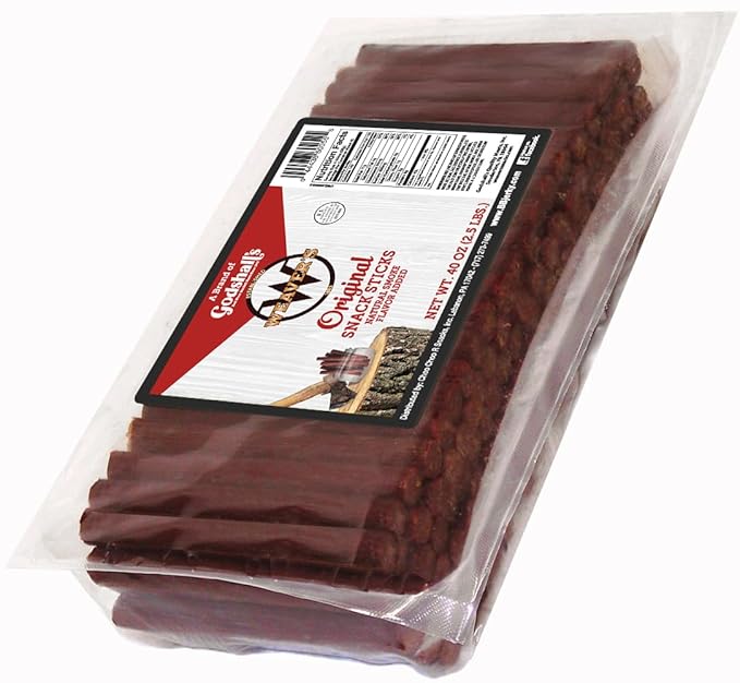 Weaver’s Original Mini Snack Sticks (160 mild 3.5 beef and chicken snack sticks per 40oz bag)