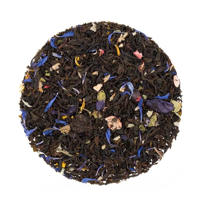 Blackcurrant Naturally Flavored Black Tea | Loose Leaf Tea Pouches - 16oz | Sri Lankan Black Tea with Currant Notes | Medium Caffeine | Kosher Vegan Friendly | Great for Iced Tea | Fruit Infused