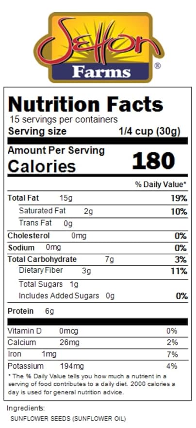 Sunflower Seeds Shelled Roasted Unsalted 25 Lbs. Bulk Case Kosher