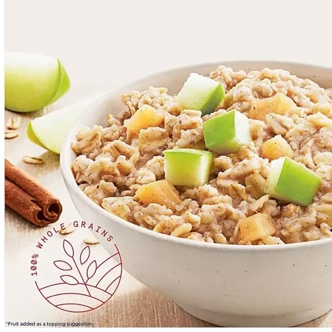 Instant Oatmeal Variety Pack 1.51 oz Packets 52 Count | Assorted Flavors Breakfast Cereal | Quick Heart-Healthy Whole Grain Oats – Ready in Minutes