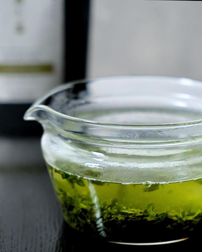 Emptea Asamushi Sencha Loose Leaf Japanese Green Tea (Organic) - Light Steamed First Harvest Floral &amp Aromatic Authentic Sencha Tea Blend from Japan 2.82oz (80g)