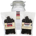 Wild Bill's Mixed Beef Jerky Two-Bag Starter Kit (1 bag Hickory 1 bag Peppered and 1 jar)