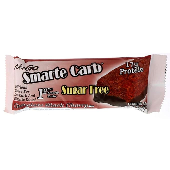 NuGo Nutrition Smarte Carb® Protein Bar Chocolate Black Cherry 12 Bars 1.76 oz (50 g) Each