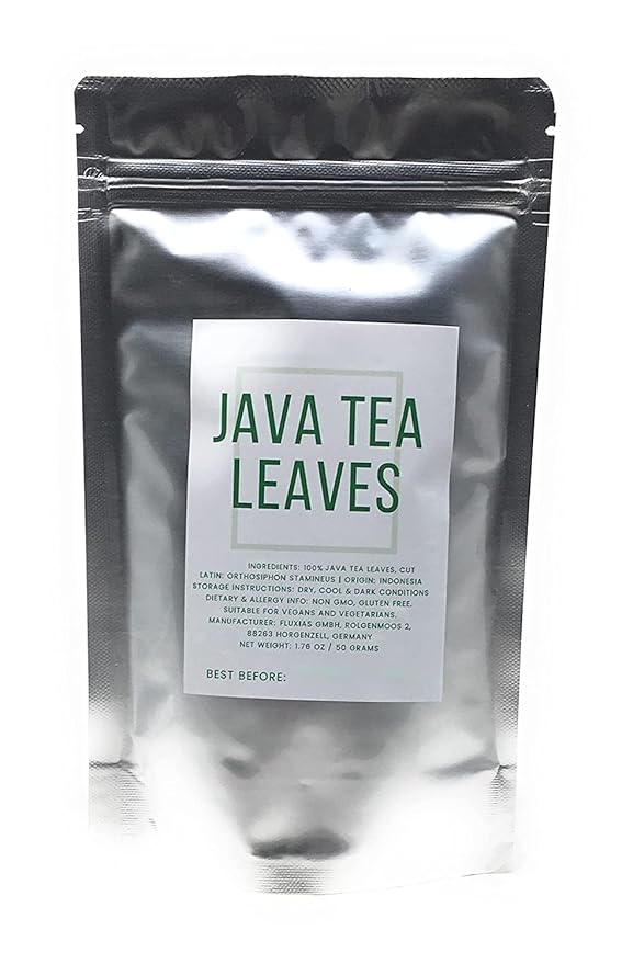 Java Tea Leaves From Indonesia - 100% Natural Dried Cut Orthosiphon Stamineus - Net Weight: 1.76oz/50 grams