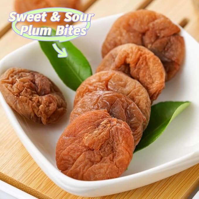 Japanese Style Seedless Dried Plums Original Flavor Healthy Sweet &amp Sour Snack 200g/7oz Each 2-Pack