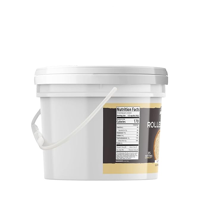 BIRCH &amp MEADOW Rolled Oats &amp Red Wheat Berries Bundle 1 Gallon Each Versatile Ingredients Breads &amp Baked Goods Flavorful
