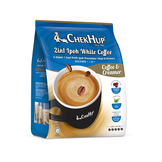 2-Pack Malaysia Authentic Chek Hup 2 In 1 Ipoh White Coffee (12s x 30g/pack) (2)
