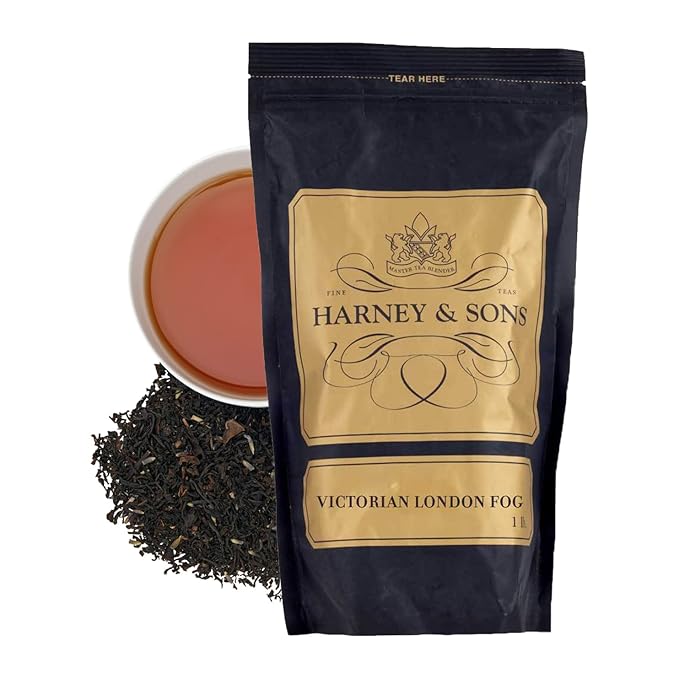 Harney &amp Sons Victorian London Fog Loose tea 16 ounce Black and Oolong Tea with Citrus Vanilla and Lavender Brew Your Own London Fog Latte at Home