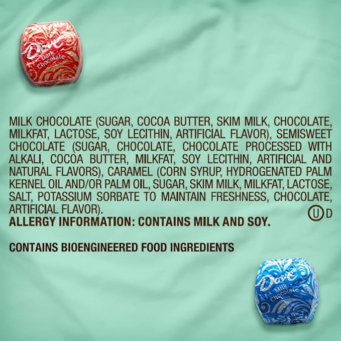 DOVE PROMISES Variety Pack Milk Chocolate &amp Dark Chocolate Candy Assortment Individually Wrapped 15.8 oz Bag (Pack of 8)