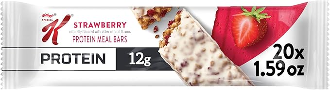 Kellogg's Special K Protein Bars Meal Replacement Protein Snacks Strawberry 20 bars