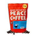 Peace Coffee French Roast Whole Bean Coffee Dark Roast 5 lb Organic Fair Trade Nutty Bold Flavor Shade Grown Fresh Roasted