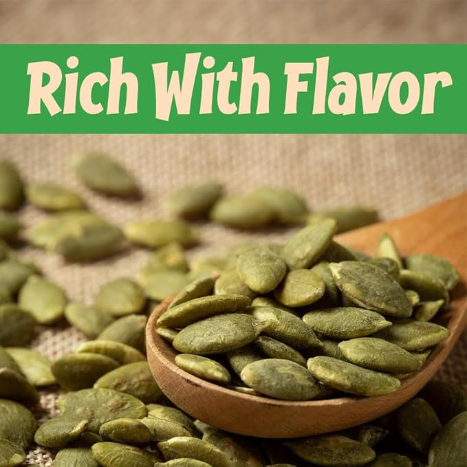 Sincerely Nuts Shelled Pepitas Pumpkin Seeds Salted (2 lb bag) | Delicious Nutrient Dense Low Carb Snack | High in Magnesium &amp Manganese Minerals |Gluten Free | Kosher |Great for Cooking