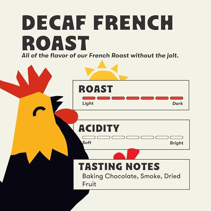 Peace Coffee Decaf French Roast Ground Dark Roast Coffee 5 lb Organic Fair Trade Nutty Bold Flavor Shade Grown Fresh Roasted