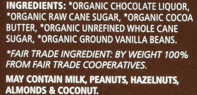 Equal Exchange Organic Very Dark Chocolate 2.8 Ounce Pack of 6