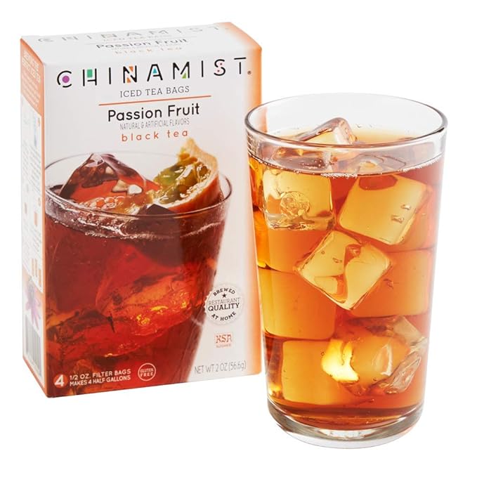 China Mist Iced Tea Brew at Home Iced Tea Passion Fruit 2 Ounce Packages (Pack of 2)