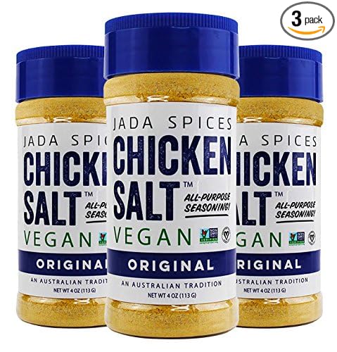 JADA Spices Chicken Salt Spice and Seasoning - Original Flavors 3 PACK - Vegan Keto &amp Paleo Friendly - Perfect for Cooking BBQ Grilling Rubs Popcorn and more - Preservative &amp Additive Fre