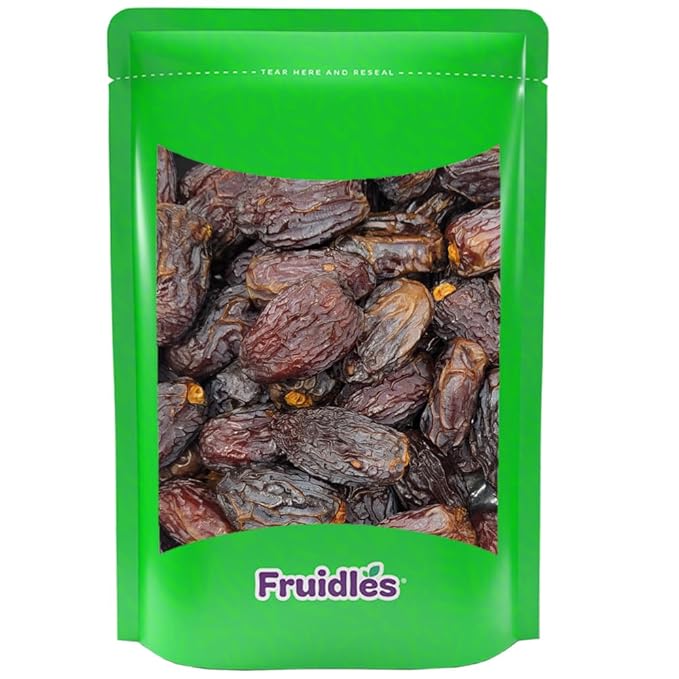 Fruidles Dried NON-GMO Chewy And Firm Dehydrated Medjool Dates (2 Pounds)