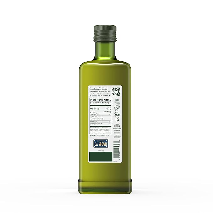 California Olive Ranch 100% California Extra Virgin Olive Oil 1L (Pack of 2)