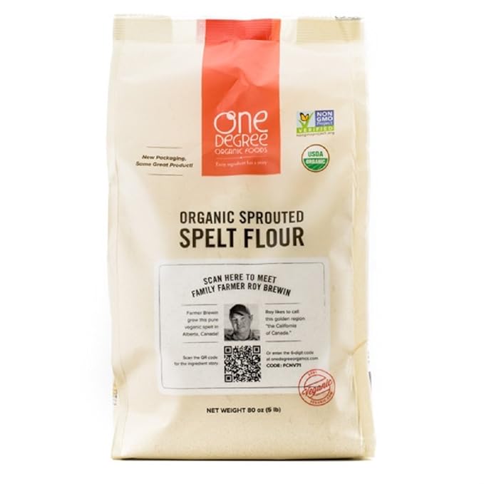 One Degree Organic Foods Flour Spelt Sprouted Organic 80 Ounce