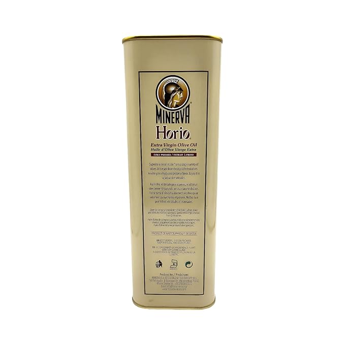Horio Greek Olive Oil Extra Virgin Cold Pressed Organic Perfect for Salads and Marinades Frying Oil 3 Liter (101.4 fl oz)