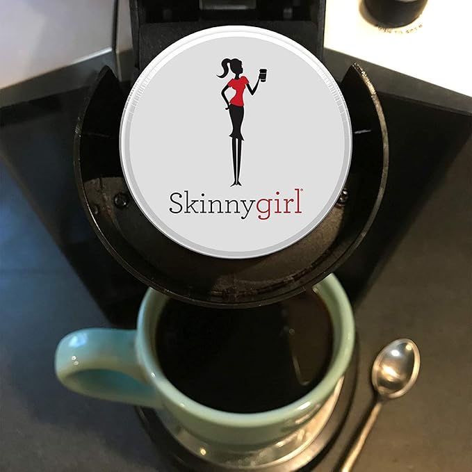 Skinnygirl Flavored Coffee Pods Single Serve Coffee for Keurig K Cups Machines 24 Count Americano Espresso Roast and 24 Count Half-Caff Reduced Caffeine 48 Total Recyclable Pods