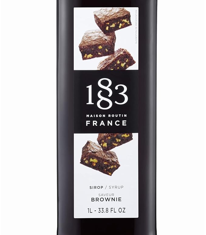 1883 Brownie Syrup for Drinks Made in France 1 Liter Glass Bottle