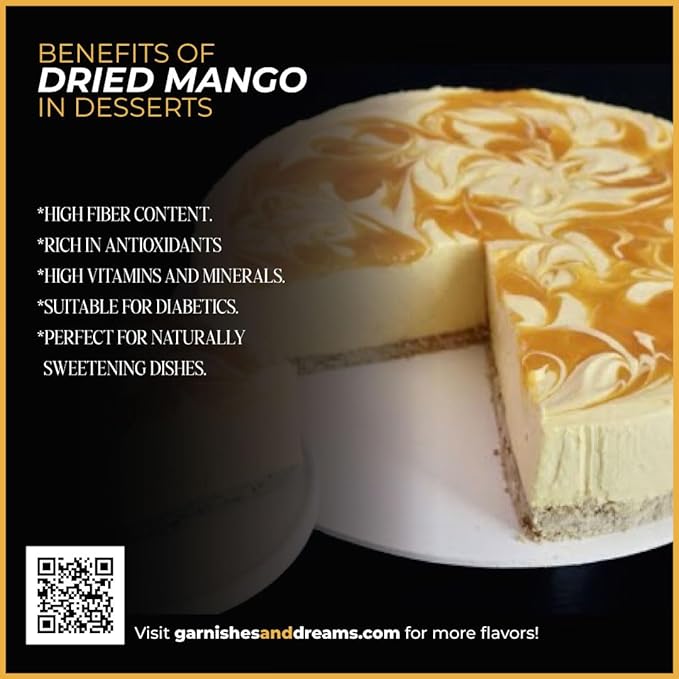 Garnishes &amp Dreams Dehydrated &amp Dried Mango Slices (7oz) – Natural Tropical Fruit for Cocktails Mixology Desserts &amp Healthy Snacking No Sugar Added Edible Dried Mango for Drinks &amp