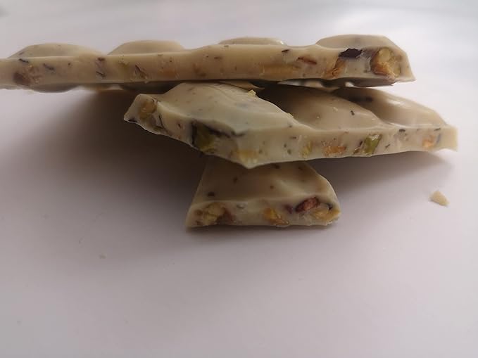 Damak White Chocolate with Pistachio 63g (Pack of 12 ) Halal