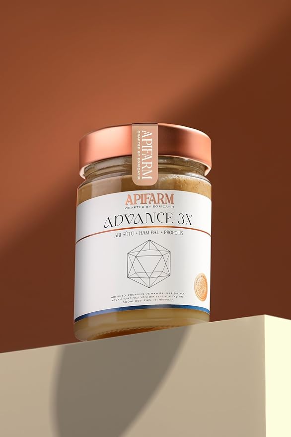 Advance 3x Royal Jelly Raw Honey Propolis Blend 415g (14.6 oz) - Premium Triple Bee Product Superfood