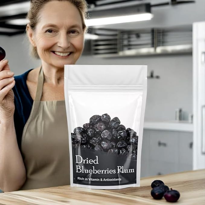 Generic Premium Dried Blueberries Imported Berries - Healthy Snack Whole BlueberriesRich in Calcium and Vitamin K | Vegan Non-GMO &amp No Preservatives -250 gm