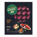 CROC'IN - Fuchsia Mini Tart Shells - Edible Appetizer Or Dessert Cups - Pastry Pans - Artisanal &amp Vegan Confection - 60 Pieces