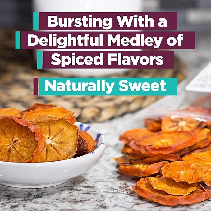 Natural Dried Persimmons from Bella Viva Orchards 1.5 Lb. Bag