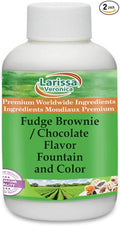 Fudge Brownie / Chocolate Flavor Fountain and Color (16 oz ZIN: 528151) - 2 Pack