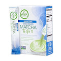 Aiya Sugar-Free Sweetened Matcha To Go Sticks - Stevia Sweetened Packets Premium Japanese Matcha Powder Gluten-Free - 10 Single-Serving Sticks