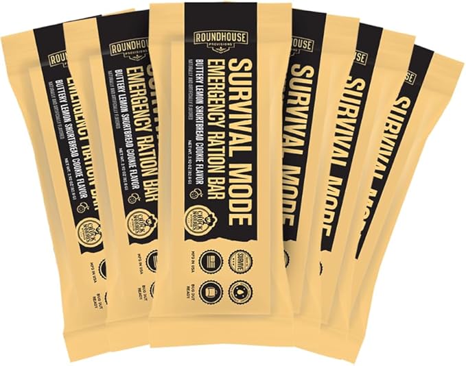 Roundhouse Provisions Survival Bundle - Basecamp Complete 3 Day Emergency Meal Kit Survival Mode Emergency Ration Bars
