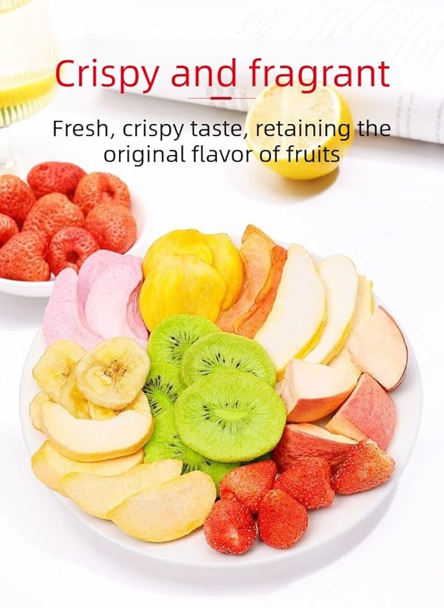 Freeze Dried Fruit Mix 100g*3 bags Strawberry &amp Mango with Assorted Vegetables Crisps Healthy Snack No Added Sugar &amp Preservatives Gluten-Free Vegan Snack