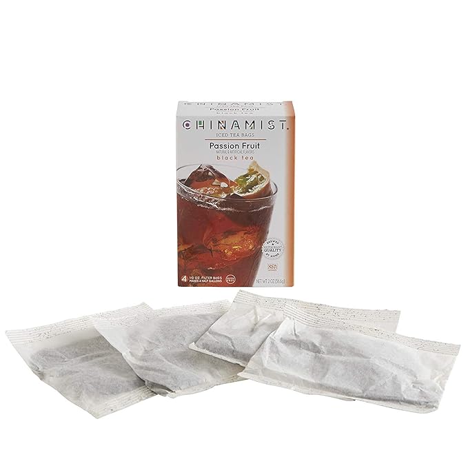 China Mist Passion Fruit Black Tea Bags for Iced Tea (3 Pack)