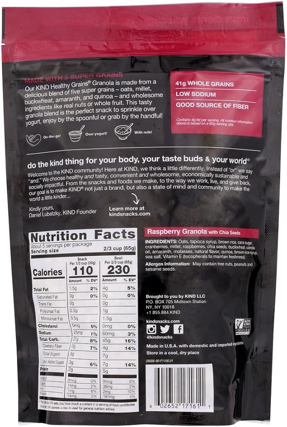 ClstrRasp W/Chia Seeds Pack of 12