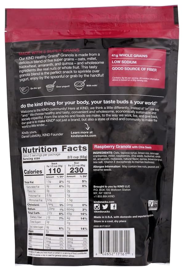 Kind Clusters Rspbry Chia Seed