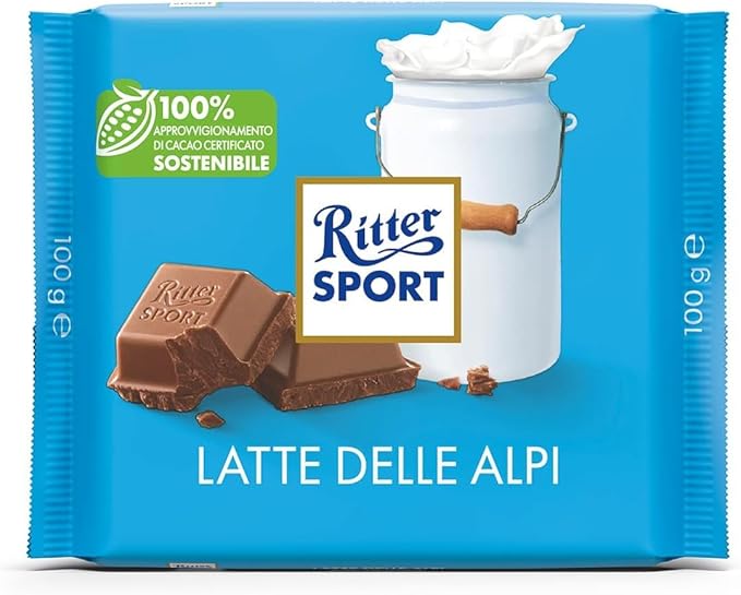 Ritter Sport Alpenmilch 12er Pack (12 x 100 g Packung)