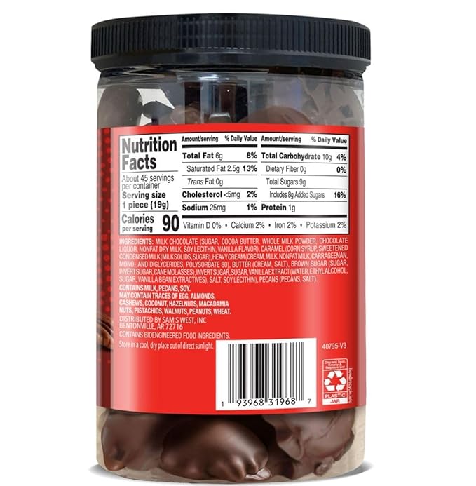 Member Marks Milk Chocolate Pecan Caramel Clusters 30.2 oz. Pack-1
