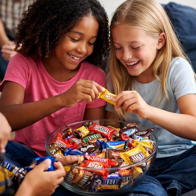 Bulk Assorted Variety Pack of Fun Size Chocolate Candy - Individually Wrapped Chocolate Mix for Parties Gift Bags and Everyday Treats (2 LB)