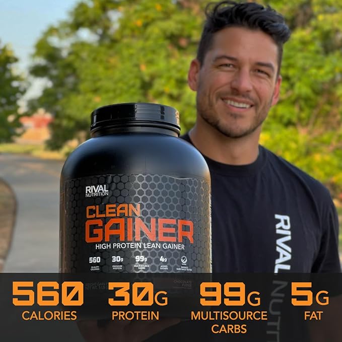 Rival Nutrition Clean Gainer- Chocolate Fudge 5lbs.