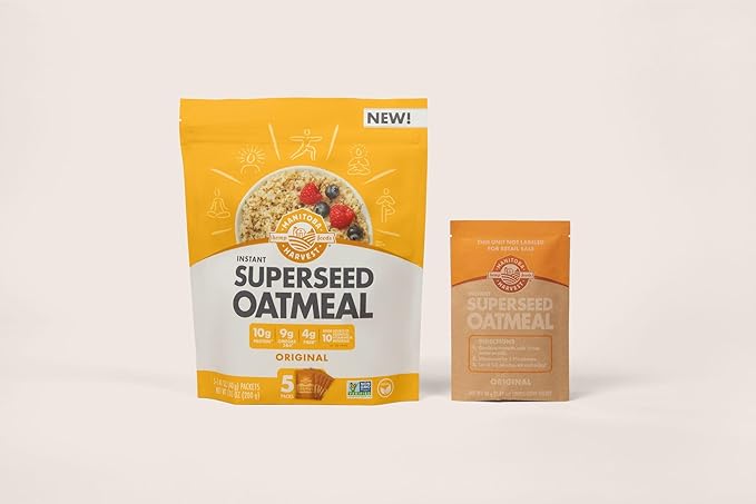 Manitoba Harvest Superseed Oatmeal Original Vegan Friendly Kosher Non-GMO 7 Ounce (Pack of 6)