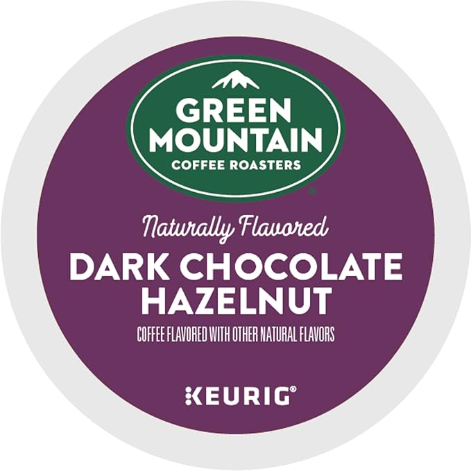 Green Mountain Coffee Roasters Dark Chocolate Hazelnut Coffee Keurig Single Serve K-Cup Pods 10 Count