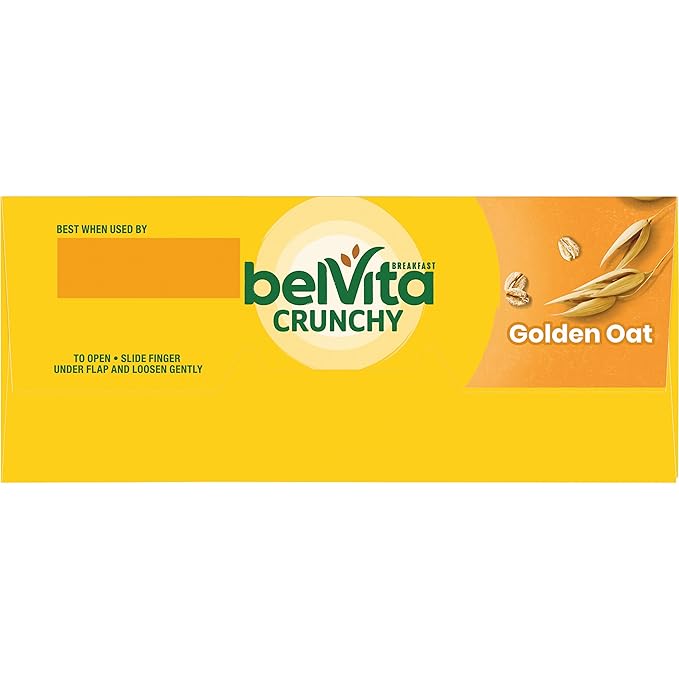 belVita Breakfast Bars Biscuits Golden Oat 30 Total Packs 6 Boxes (4 Biscuits Per Pack)