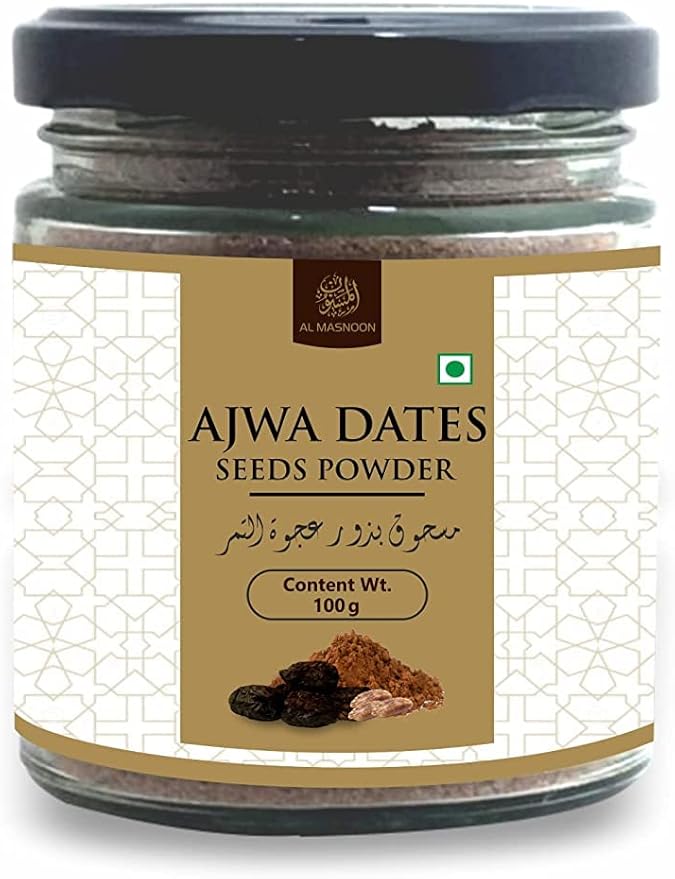 Verem Ajwa Dates Seed Powder/ ajwa gutli Powder 100g ( Pack of 1) / 100% Natural &amp Pure
