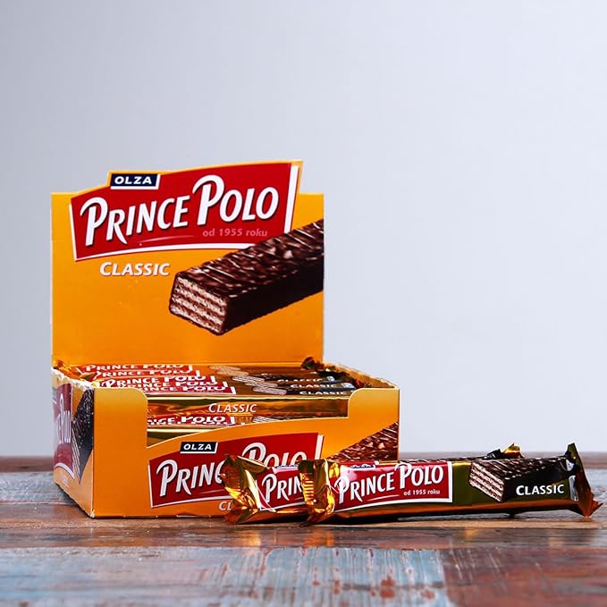 PRINCE POLO DARK CHOCOLATE COVERED WAFER CLASSIC 17.5g (PACK OF 56 BARS )