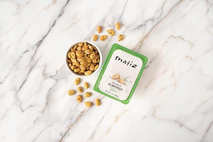 Matiz Valencia Herbed Almonds | Spanish | Natural | Artisanal | 4 x 100g | (4 Pack - 400g Valencia Herbed)